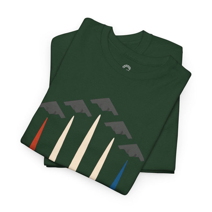 B-2 Bomber Graphic Tee with Americana Design - Gutsy Garb