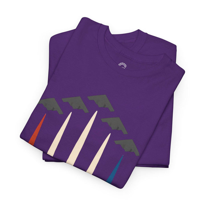 B-2 Bomber Graphic Tee with Americana Design - Gutsy Garb