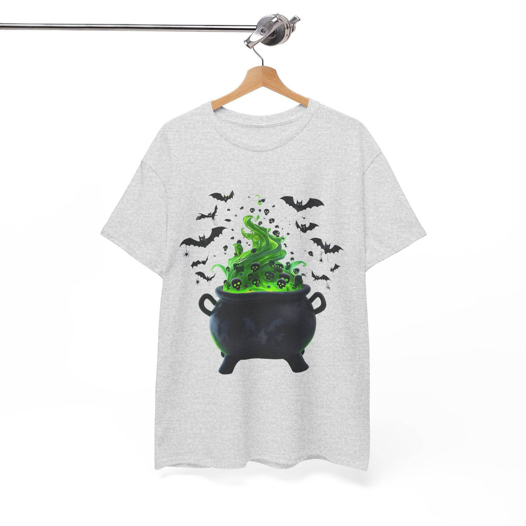 Halloween Cauldron T-Shirt with Spooky Design - Gutsy Garb