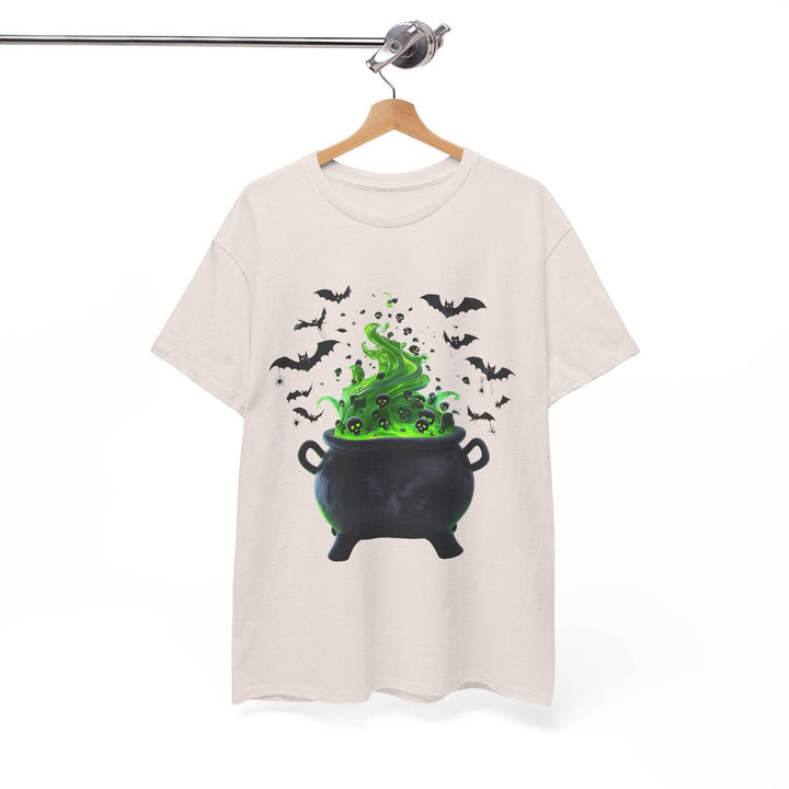 Halloween Cauldron T-Shirt with Spooky Design - Gutsy Garb