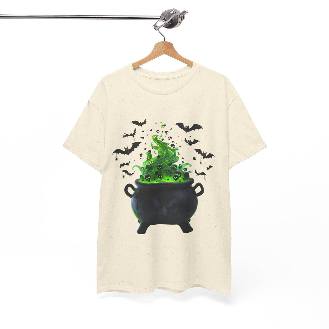 Halloween Cauldron T-Shirt with Spooky Design - Gutsy Garb