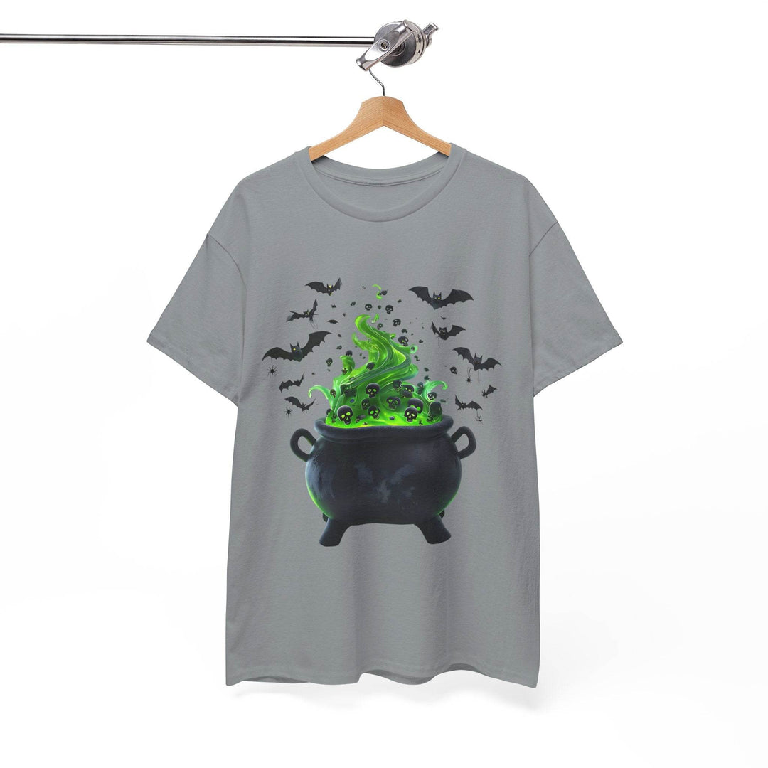Halloween Cauldron T-Shirt with Spooky Design - Gutsy Garb