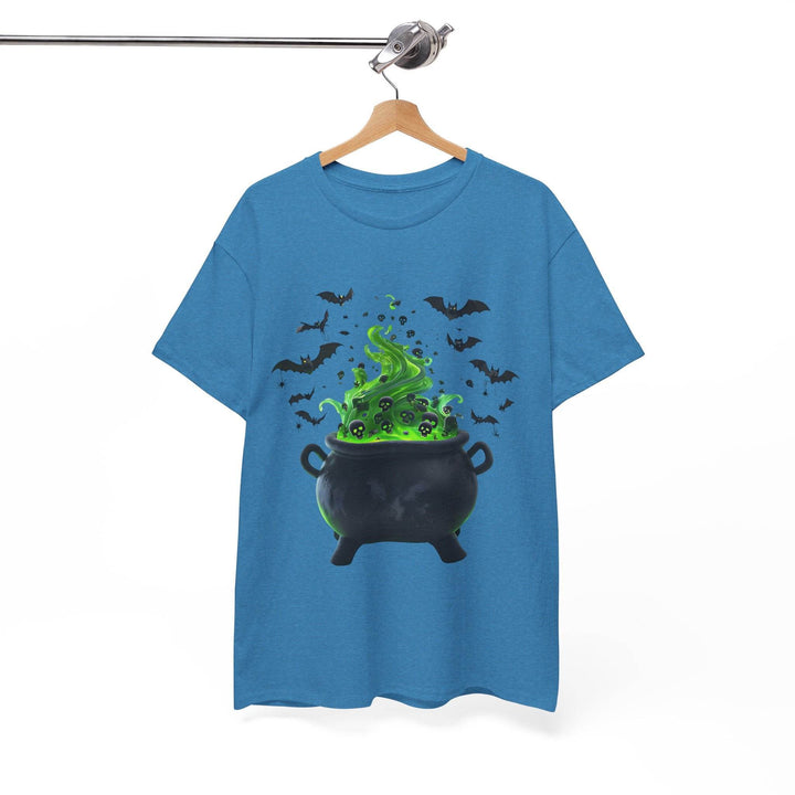 Halloween Cauldron T-Shirt with Spooky Design - Gutsy Garb