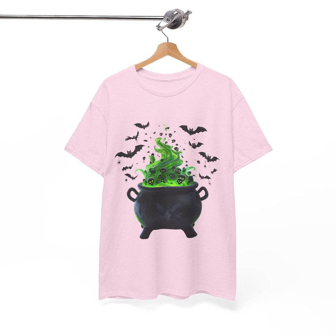 Halloween Cauldron T-Shirt with Spooky Design - Gutsy Garb