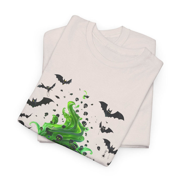Halloween Cauldron T-Shirt with Spooky Design - Gutsy Garb