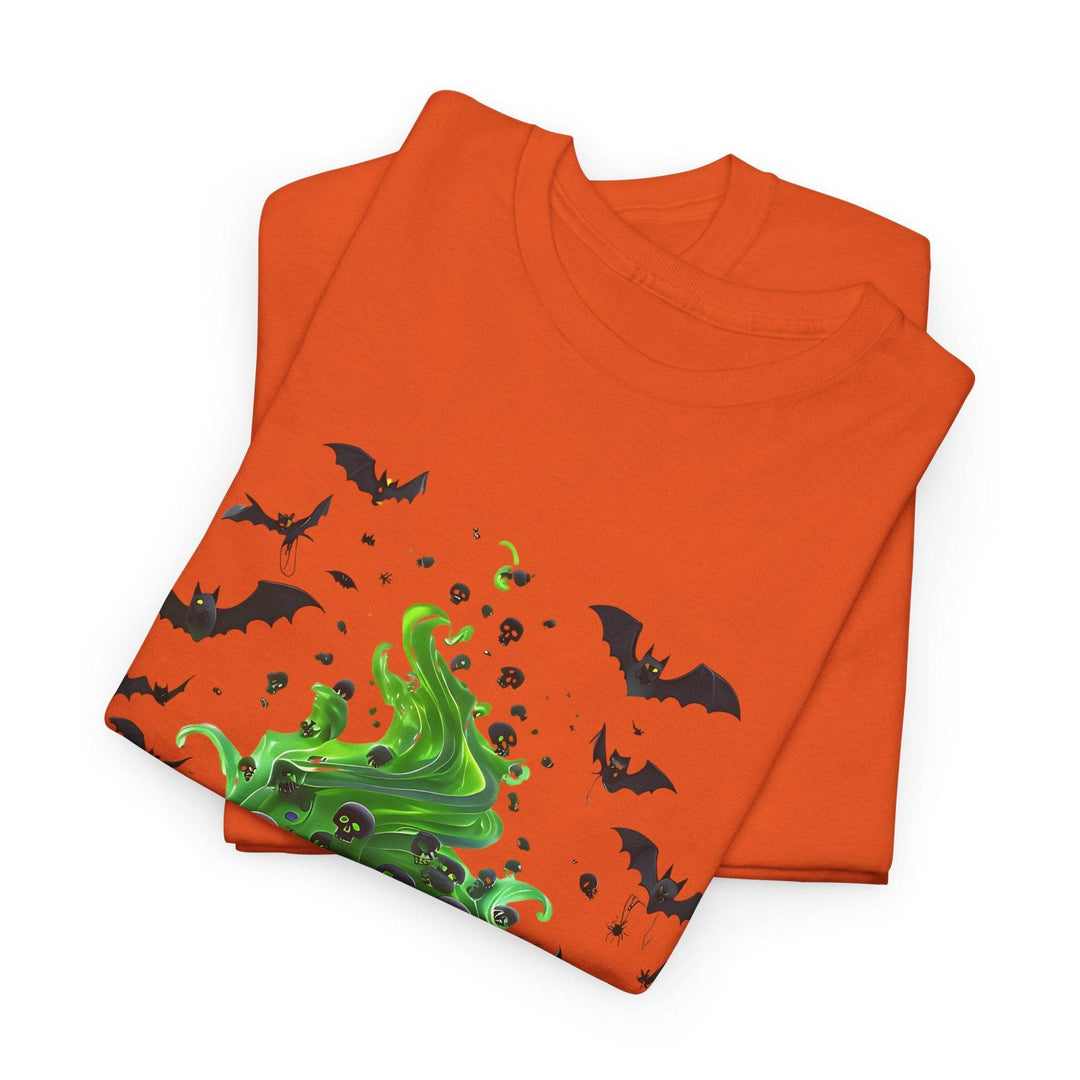 Halloween Cauldron T-Shirt with Spooky Design - Gutsy Garb