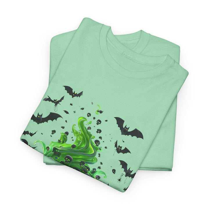 Halloween Cauldron T-Shirt with Spooky Design - Gutsy Garb