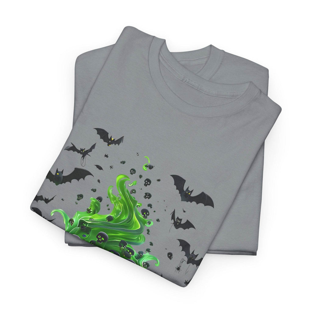 Halloween Cauldron T-Shirt with Spooky Design - Gutsy Garb