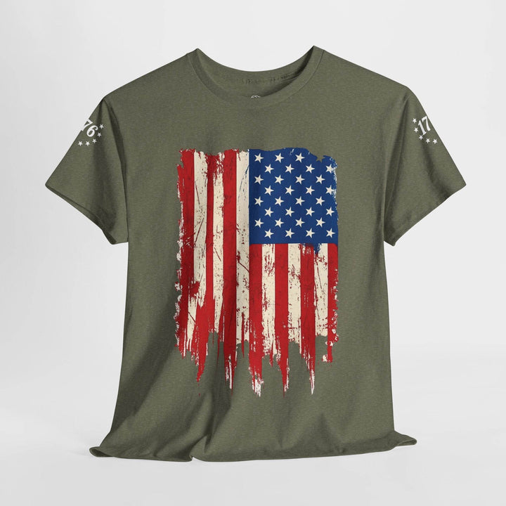 Distressed American Flag Shirt T-Shirt - Gutsy Garb