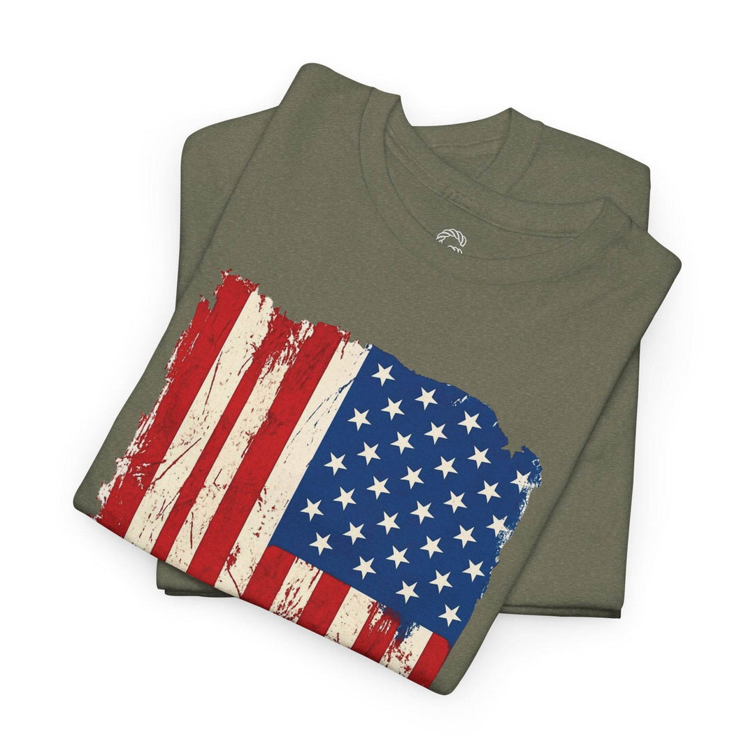 Distressed American Flag Shirt T-Shirt - Gutsy Garb