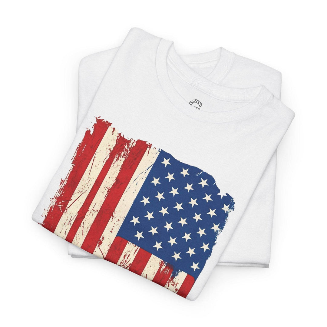 Distressed American Flag Shirt T-Shirt - Gutsy Garb