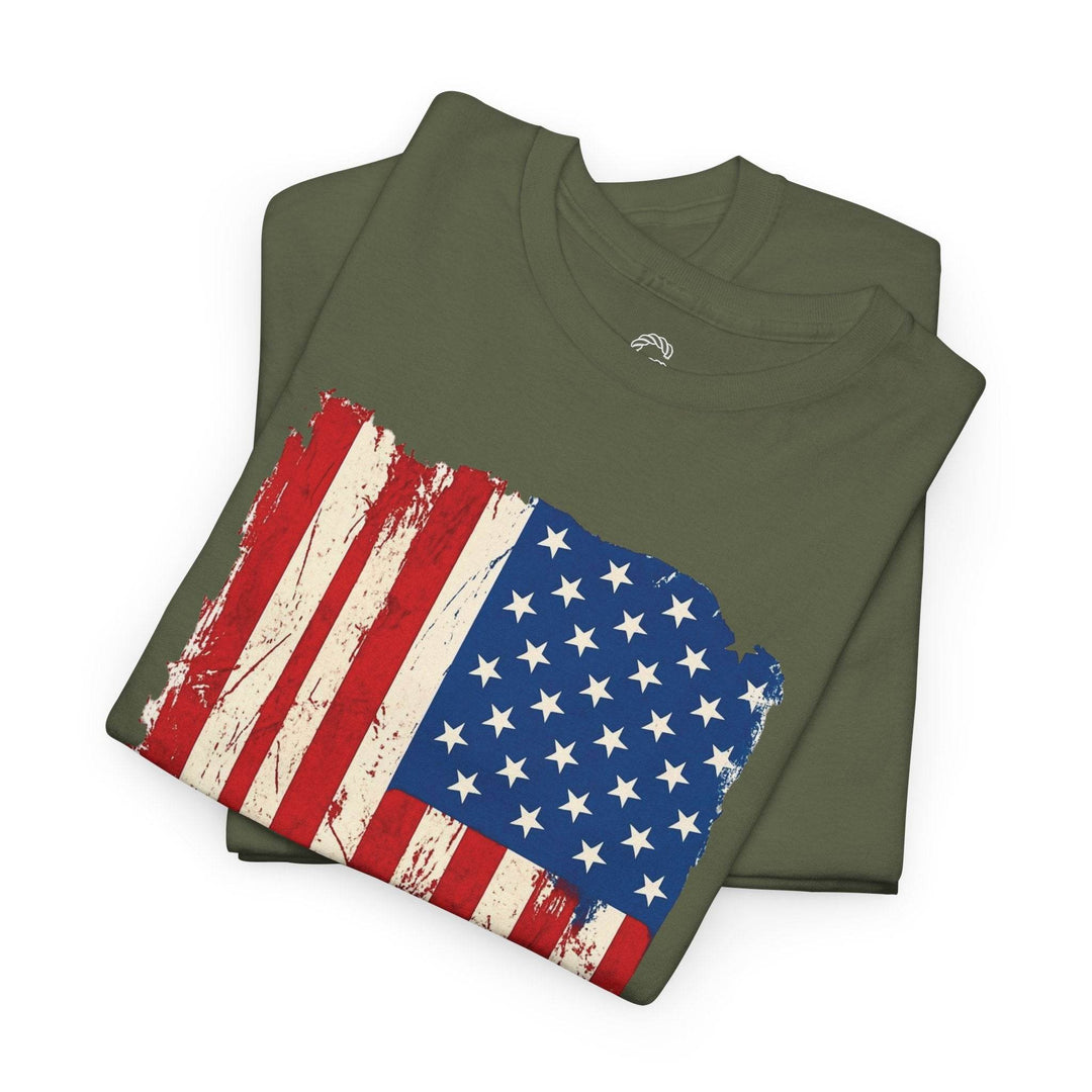 Distressed American Flag Shirt T-Shirt - Gutsy Garb