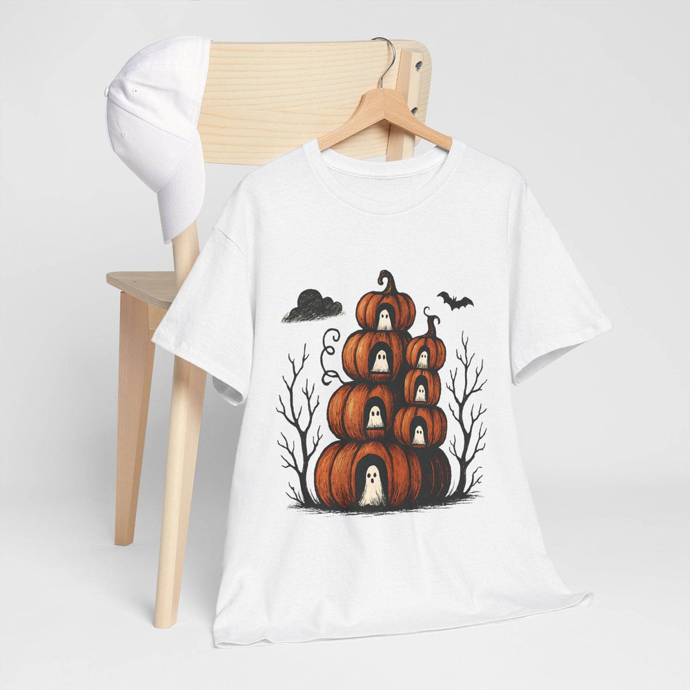 Halloween Pumpkin Ghost Shirt - Bold Halloween Tee - Gutsy Garb