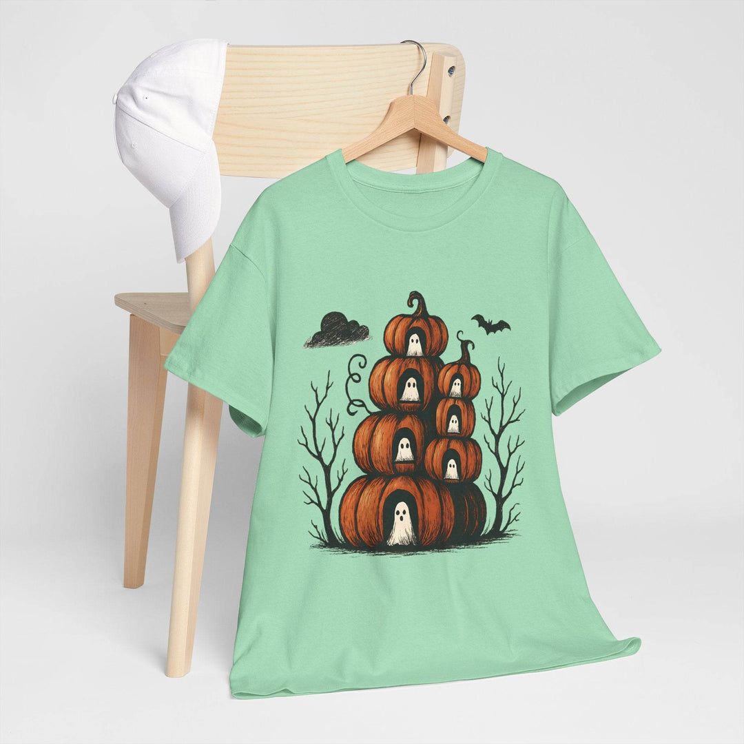 Halloween Pumpkin Ghost Shirt - Bold Halloween Tee - Gutsy Garb