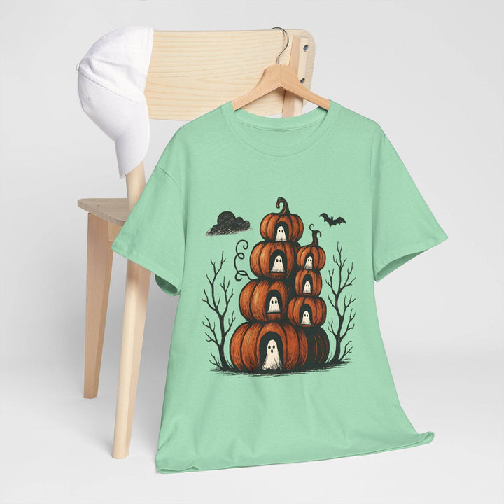 Halloween Pumpkin Ghost Shirt - Bold Halloween Tee - Gutsy Garb