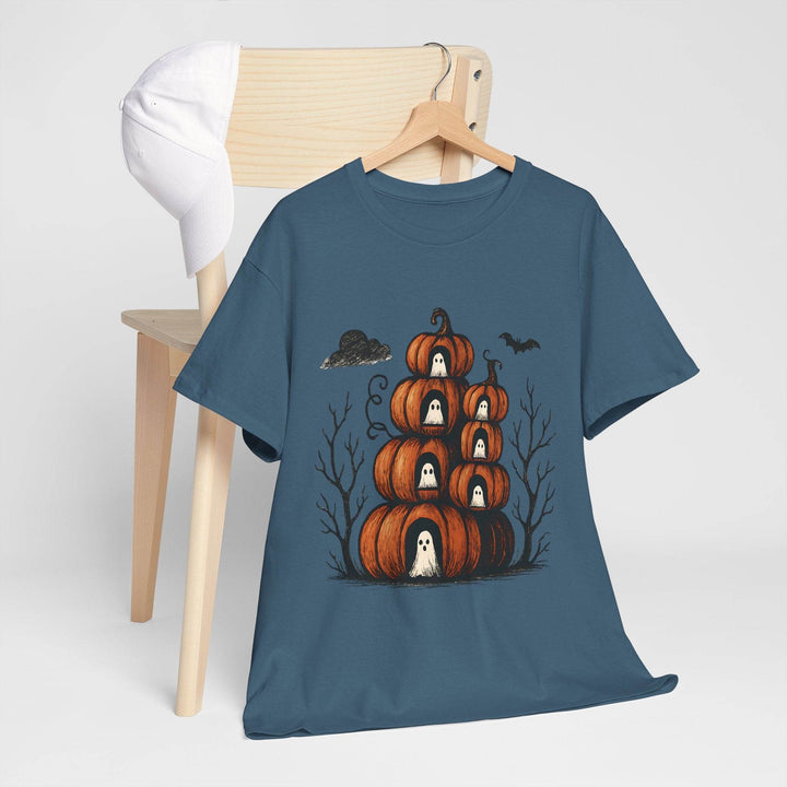 Halloween Pumpkin Ghost Shirt - Bold Halloween Tee - Gutsy Garb