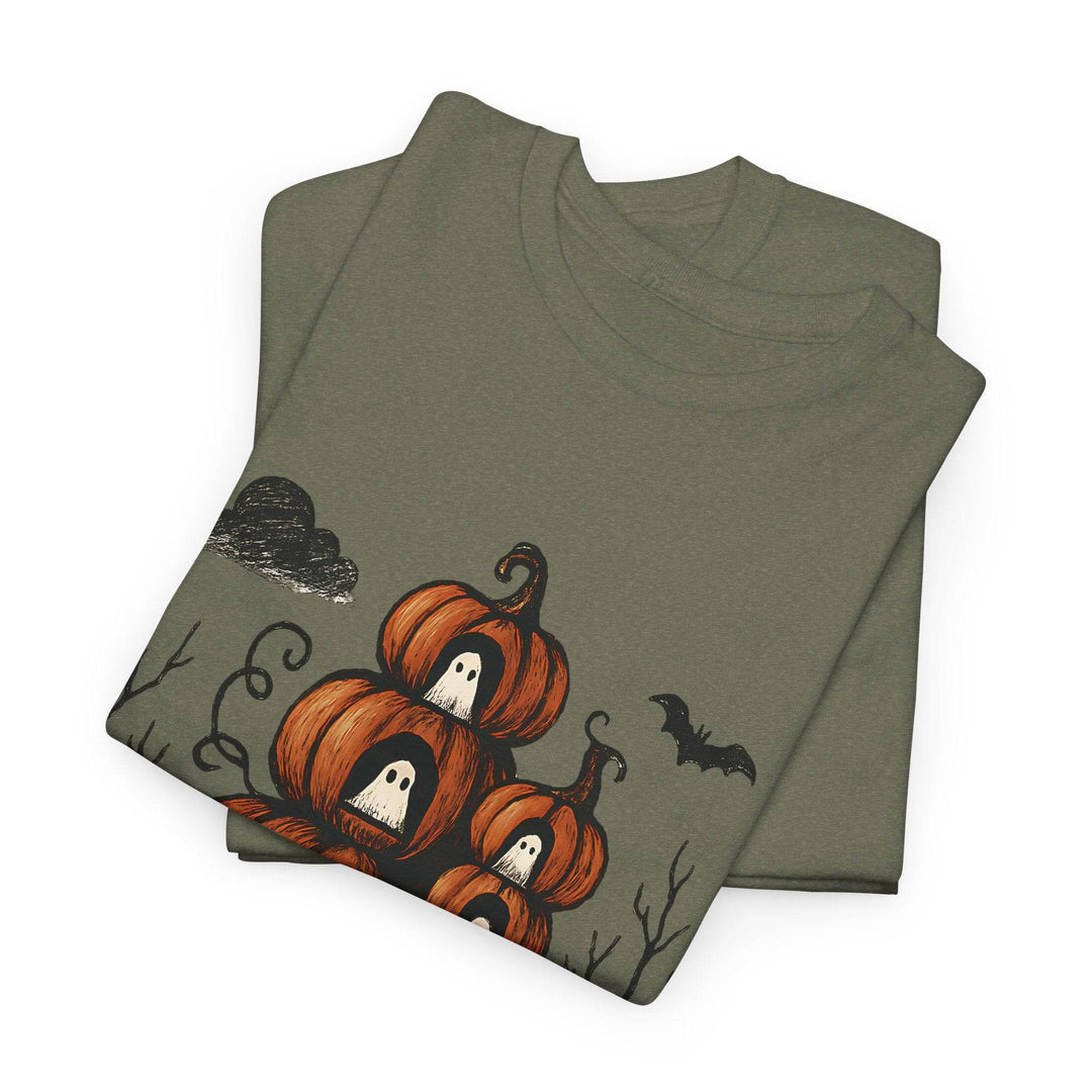 Halloween Pumpkin Ghost Shirt - Bold Halloween Tee - Gutsy Garb