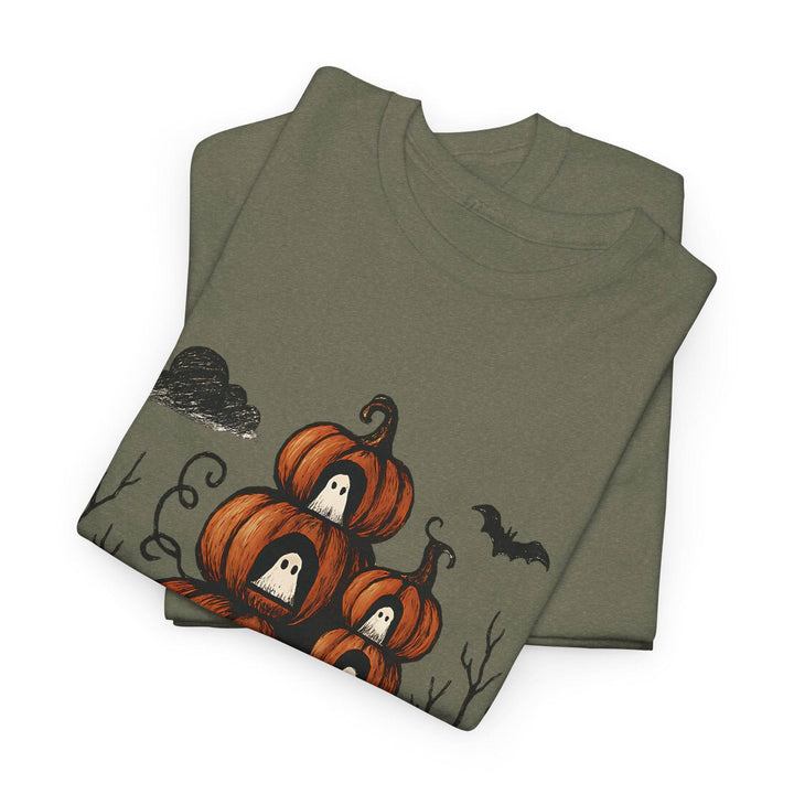 Halloween Pumpkin Ghost Shirt - Bold Halloween Tee - Gutsy Garb