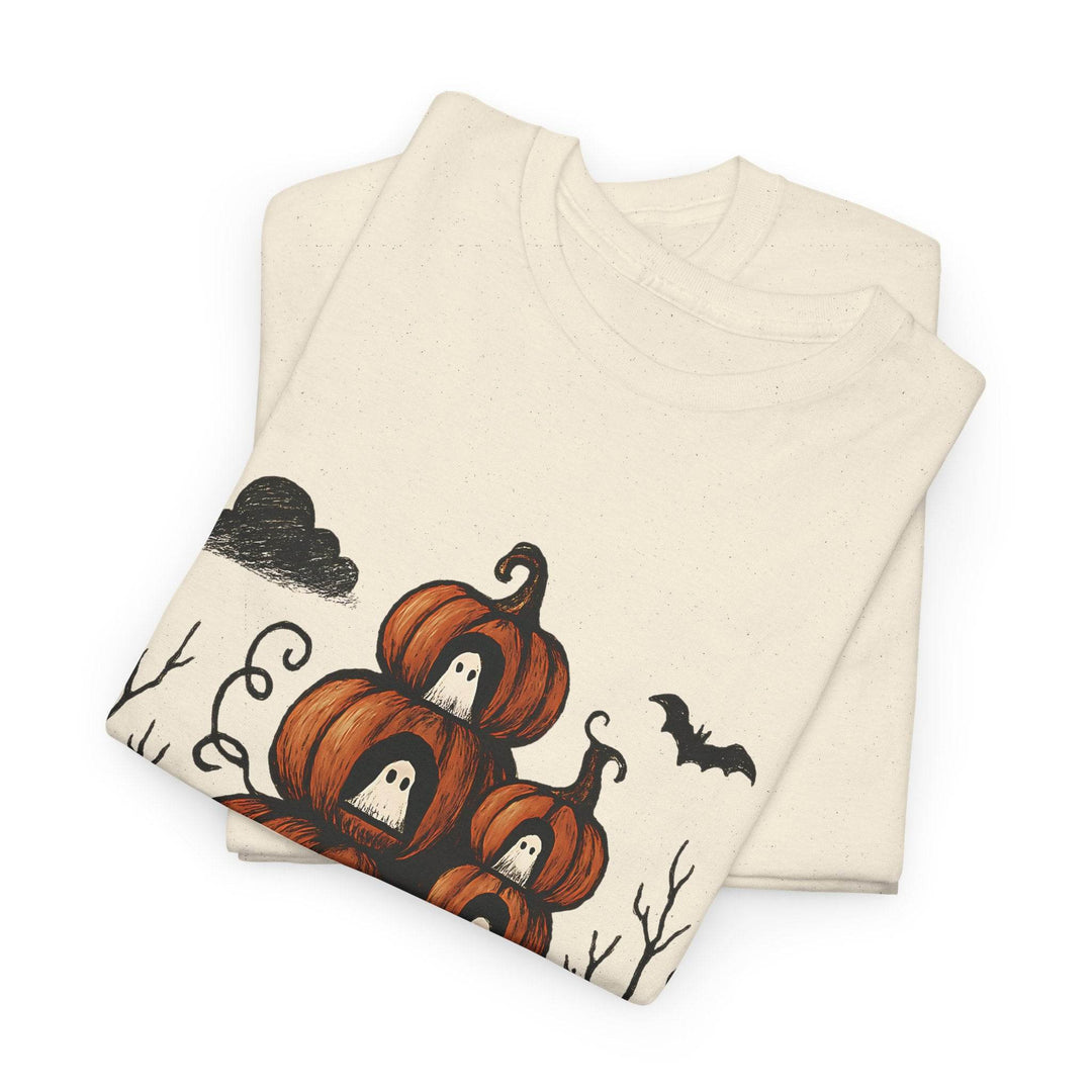 Halloween Pumpkin Ghost Shirt - Bold Halloween Tee - Gutsy Garb
