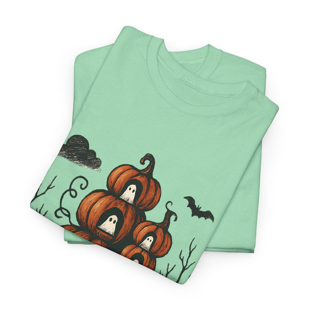 Halloween Pumpkin Ghost Shirt - Bold Halloween Tee - Gutsy Garb