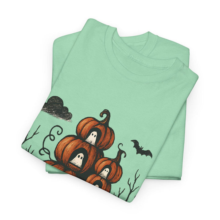 Halloween Pumpkin Ghost Shirt - Bold Halloween Tee - Gutsy Garb