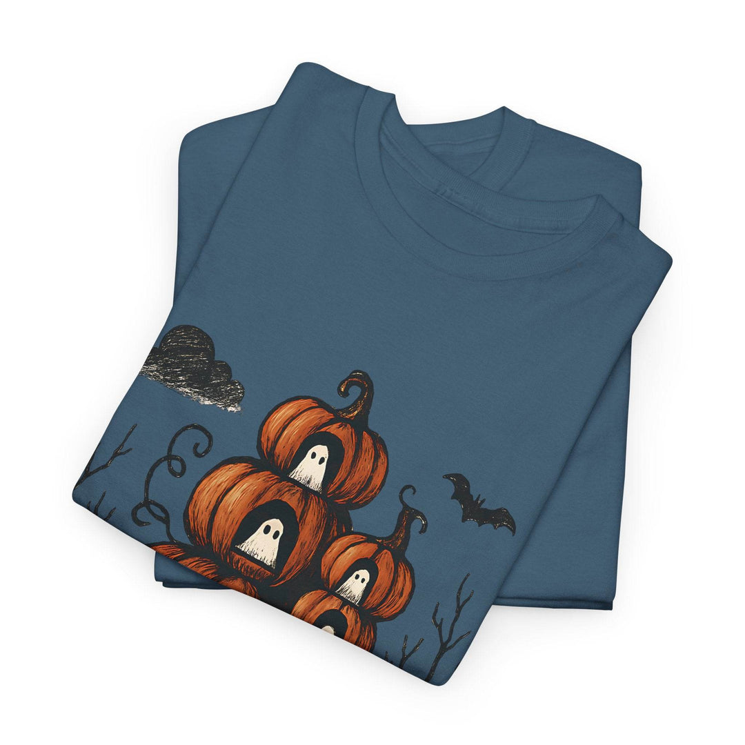 Halloween Pumpkin Ghost Shirt - Bold Halloween Tee - Gutsy Garb