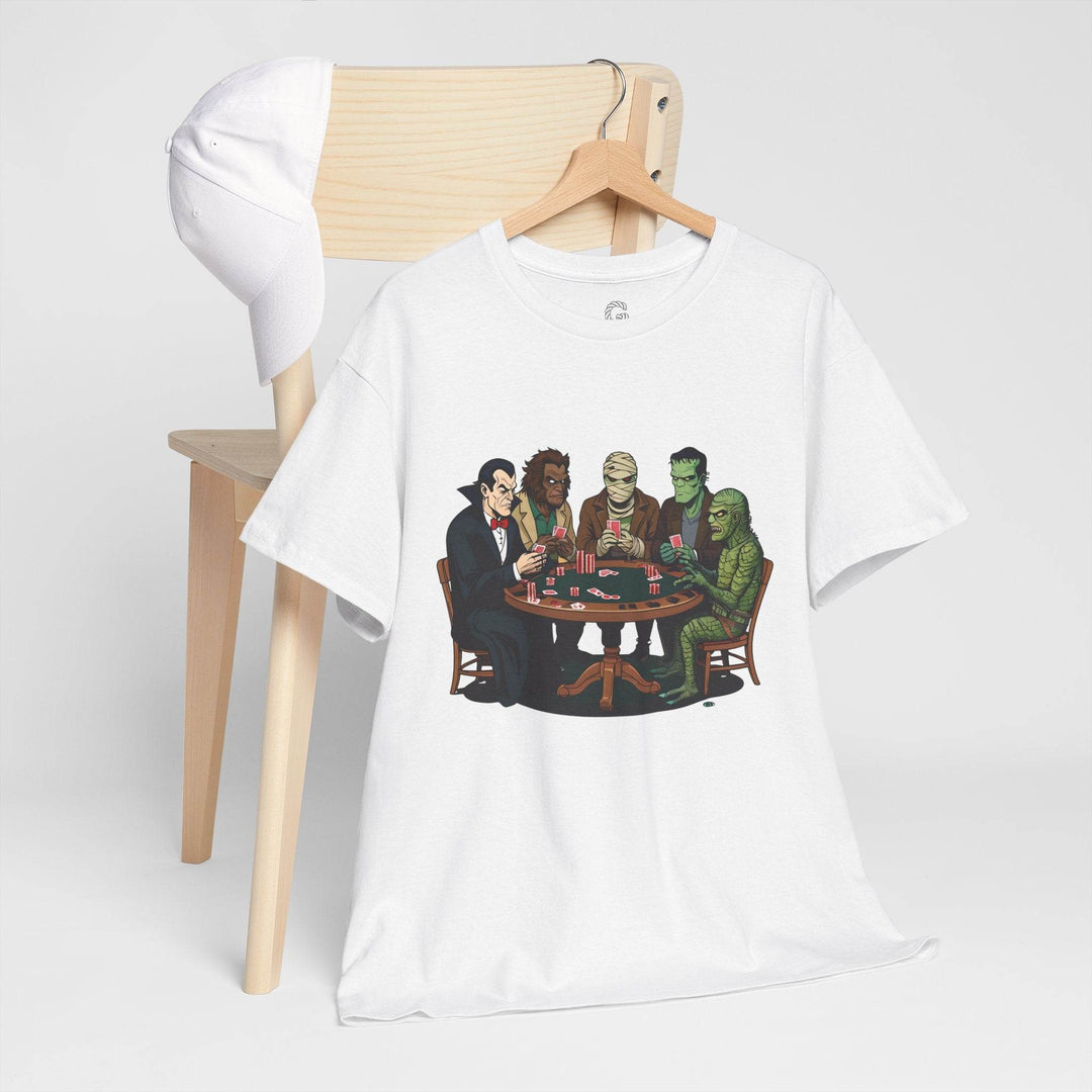 Spooky Monster Poker T-Shirt - Bold Graphic Tee - Gutsy Garb