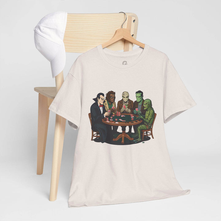 Spooky Monster Poker T-Shirt - Bold Graphic Tee - Gutsy Garb