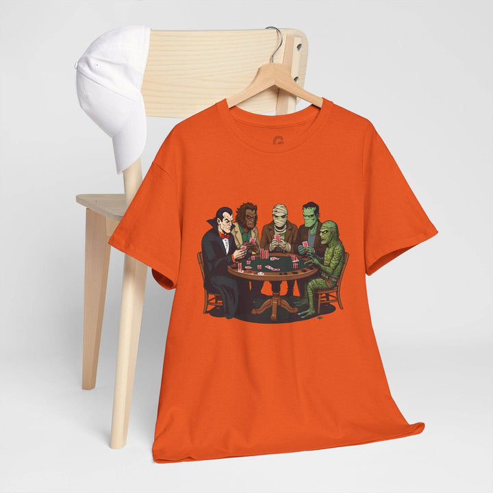 Spooky Monster Poker T-Shirt - Bold Graphic Tee - Gutsy Garb