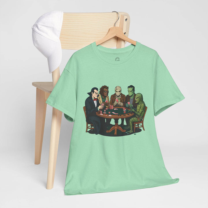 Spooky Monster Poker T-Shirt - Bold Graphic Tee - Gutsy Garb