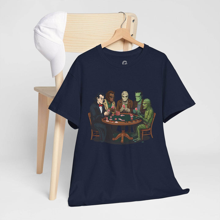 Spooky Monster Poker T-Shirt - Bold Graphic Tee - Gutsy Garb