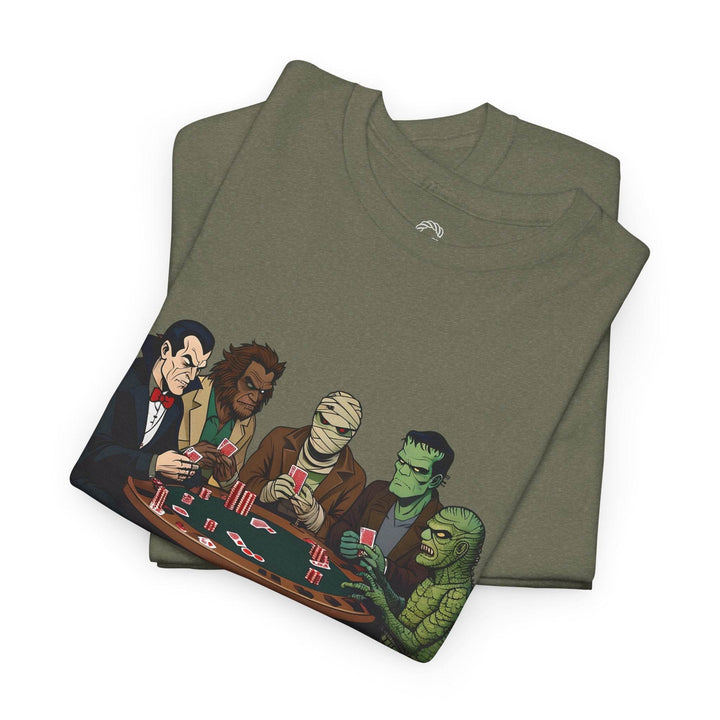 Spooky Monster Poker T-Shirt - Bold Graphic Tee - Gutsy Garb