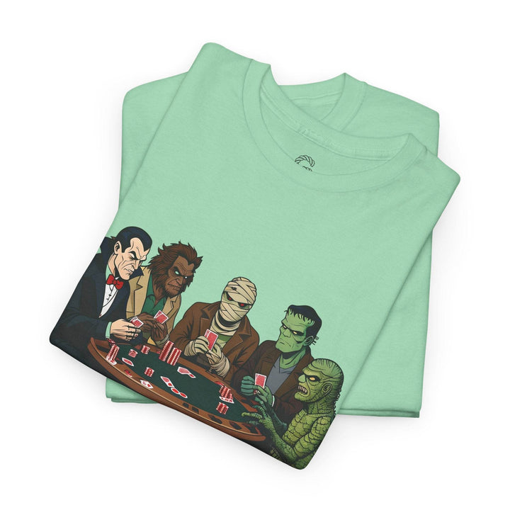 Spooky Monster Poker T-Shirt - Bold Graphic Tee - Gutsy Garb