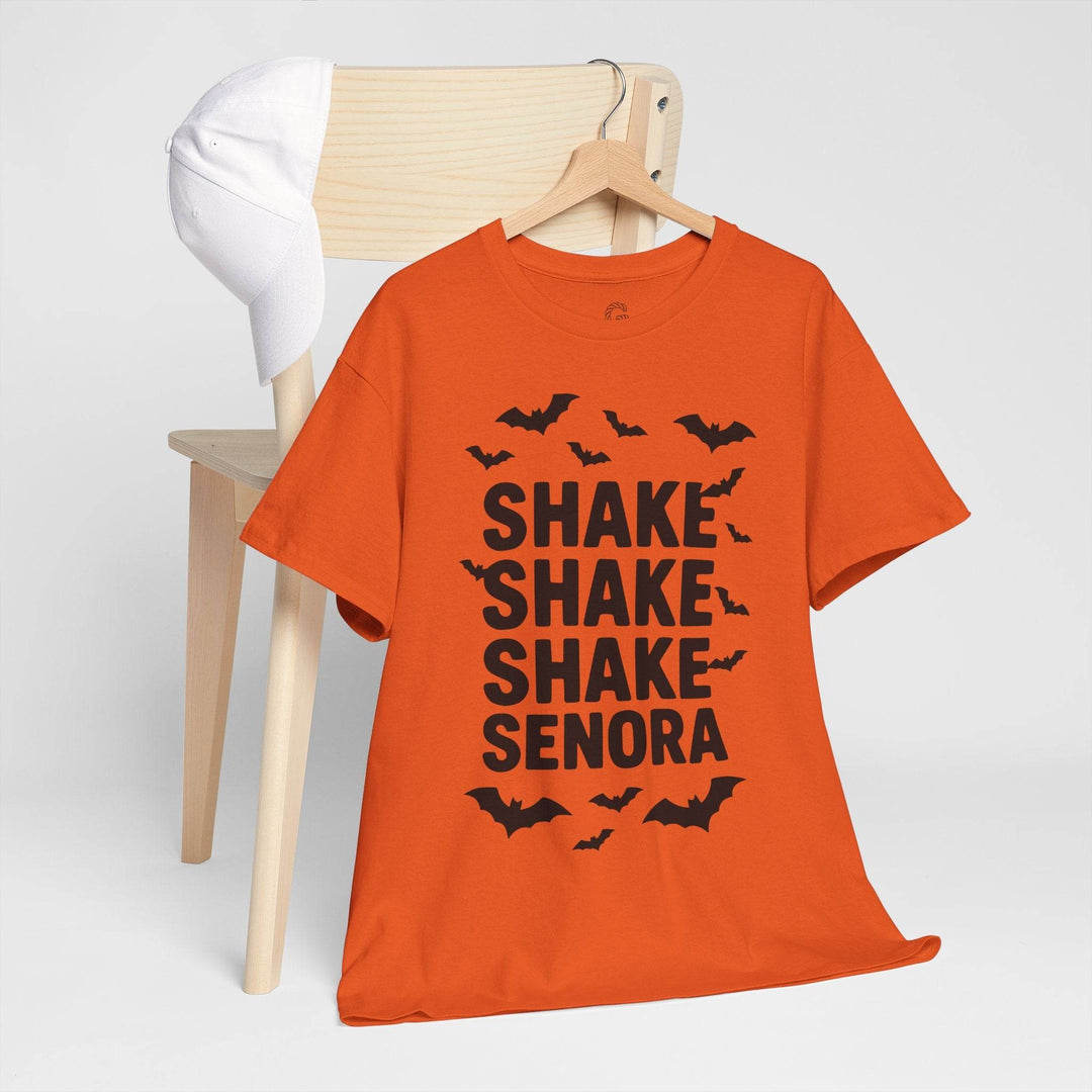Shake Senora Halloween Shirt with Bats - Gutsy Garb