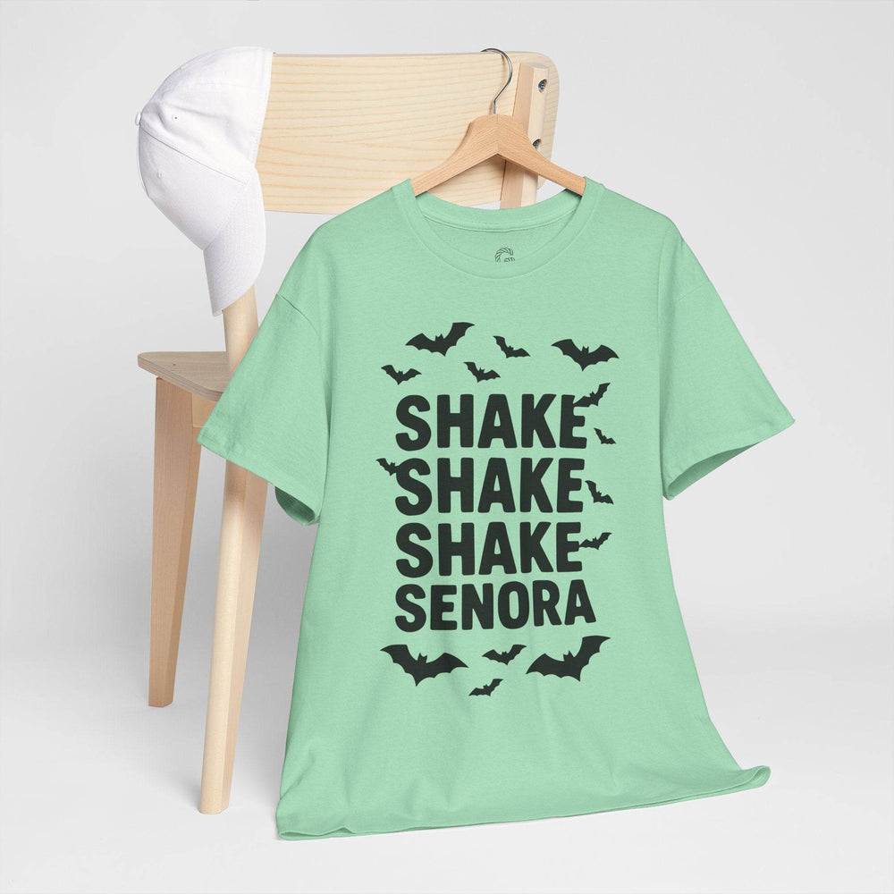 Shake Senora Halloween Shirt with Bats - Gutsy Garb