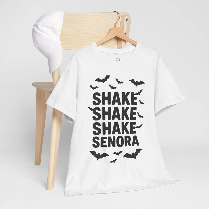 Shake Senora Halloween Shirt with Bats - Gutsy Garb