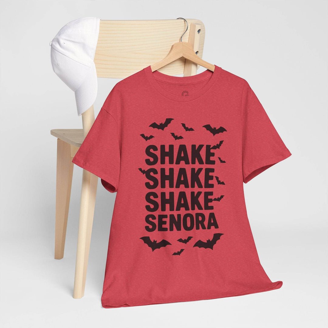 Shake Senora Halloween Shirt with Bats - Gutsy Garb