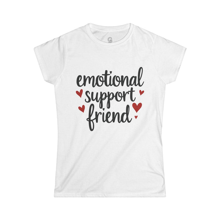 Emotional Support Friend T-Shirt with Hearts - Gutsy Garb