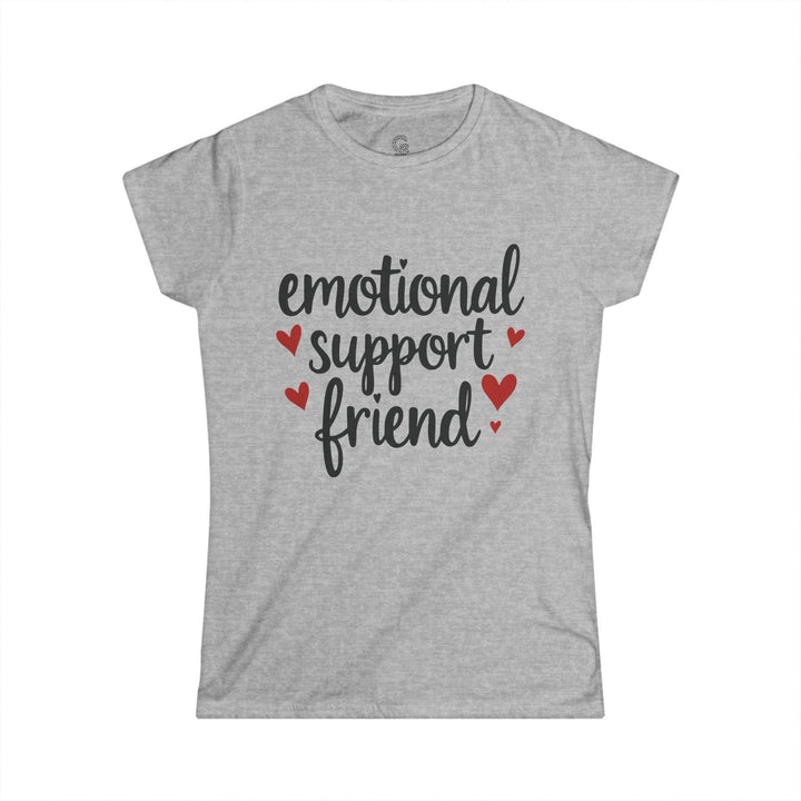 Emotional Support Friend T-Shirt with Hearts - Gutsy Garb