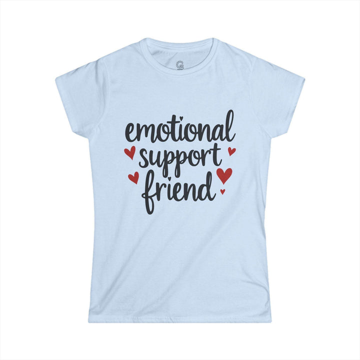 Emotional Support Friend T-Shirt with Hearts - Gutsy Garb