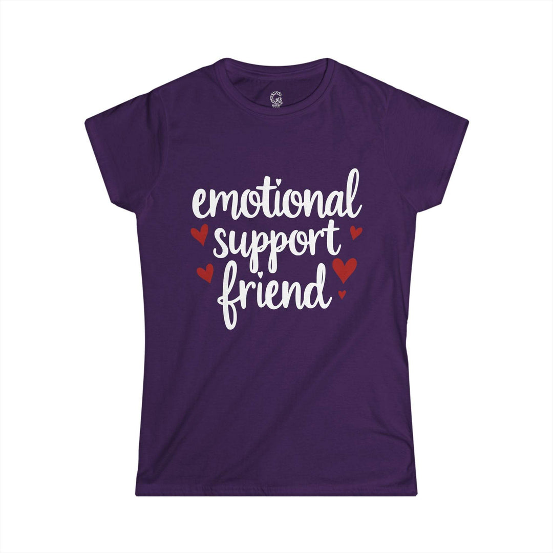 Emotional Support Friend T-Shirt with Hearts - Gutsy Garb