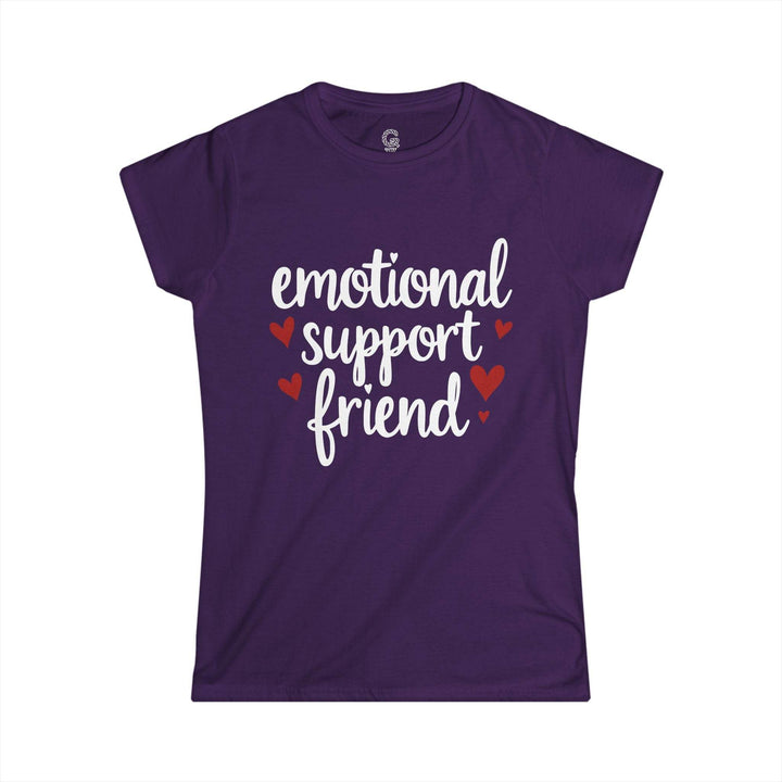 Emotional Support Friend T-Shirt with Hearts - Gutsy Garb