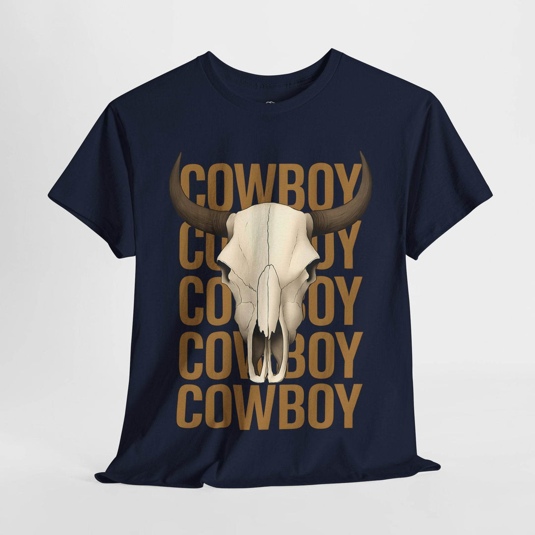 Bold Cowboy Skull Shirt - Edgy Western Tee - Gutsy Garb