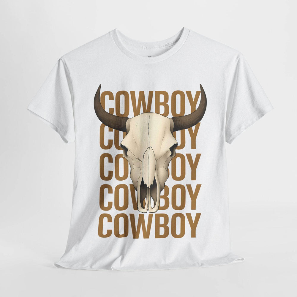 Bold Cowboy Skull Shirt - Edgy Western Tee - Gutsy Garb