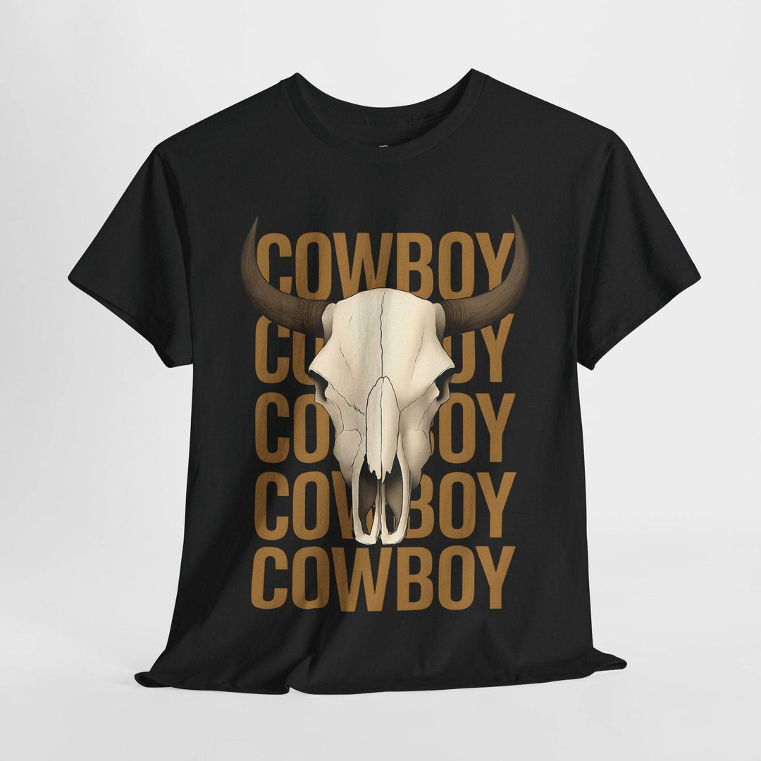 Bold Cowboy Skull Shirt - Edgy Western Tee - Gutsy Garb