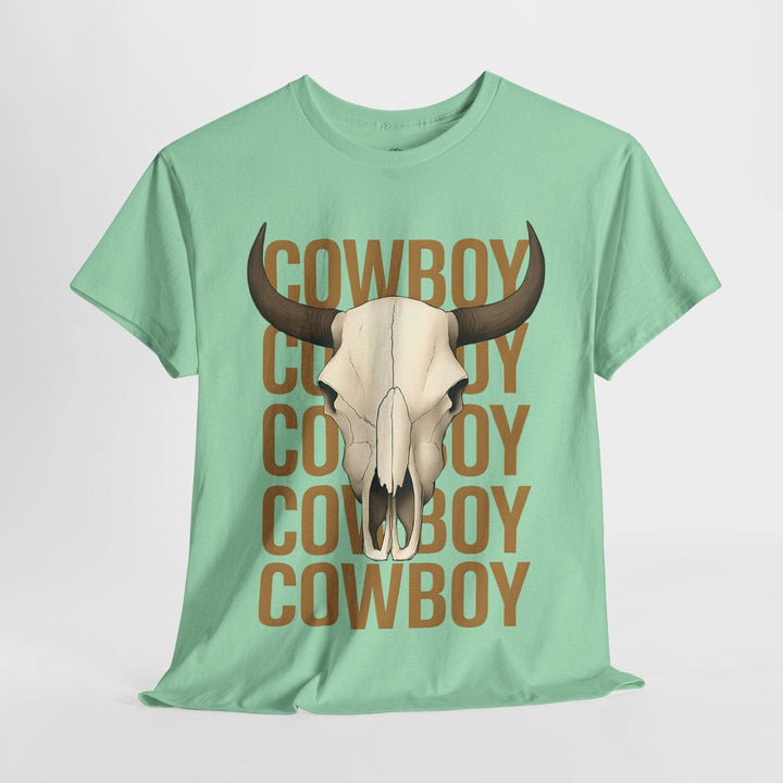 Bold Cowboy Skull Shirt - Edgy Western Tee - Gutsy Garb