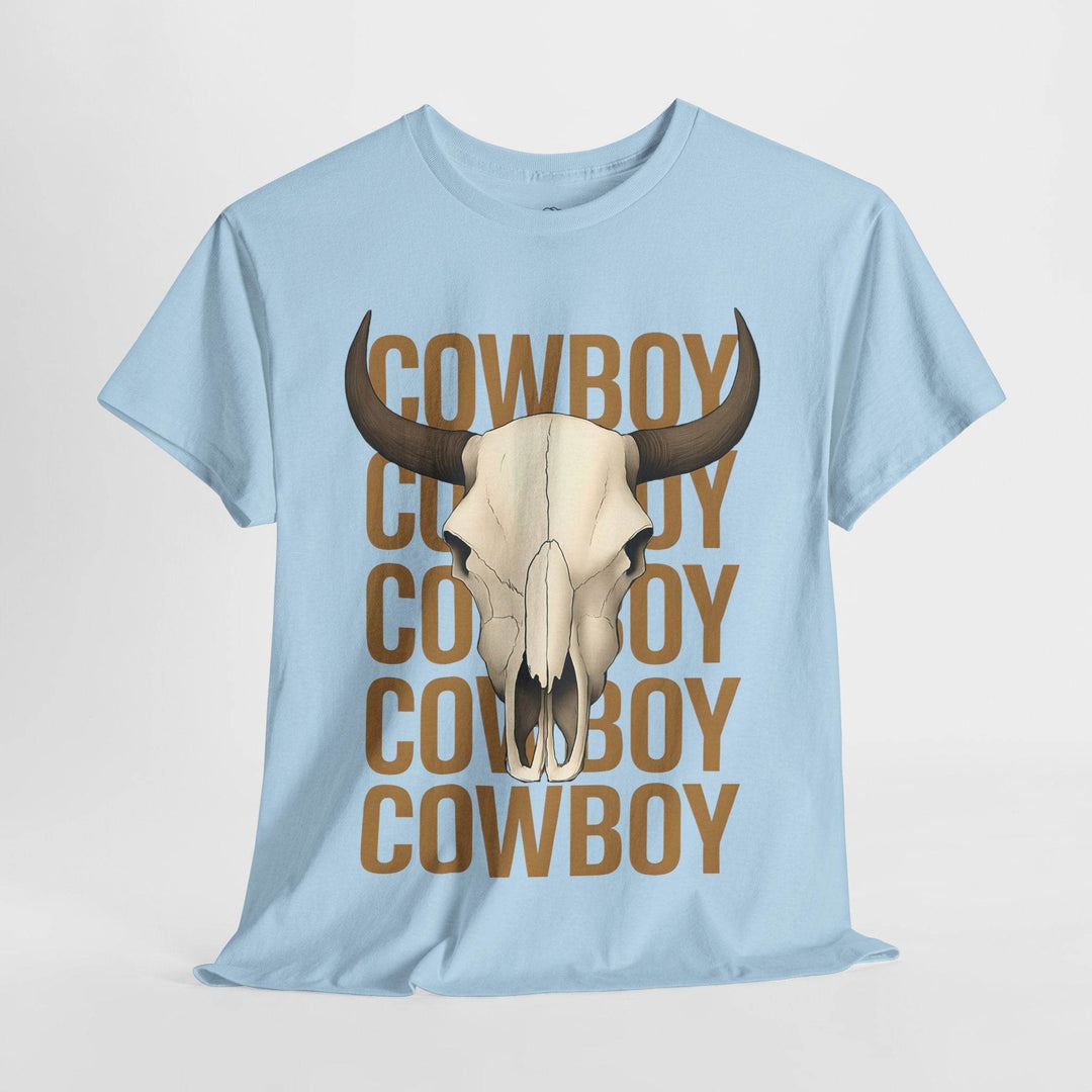 Bold Cowboy Skull Shirt - Edgy Western Tee - Gutsy Garb
