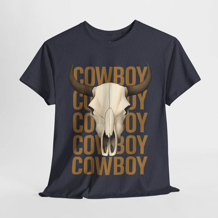 Bold Cowboy Skull Shirt - Edgy Western Tee - Gutsy Garb