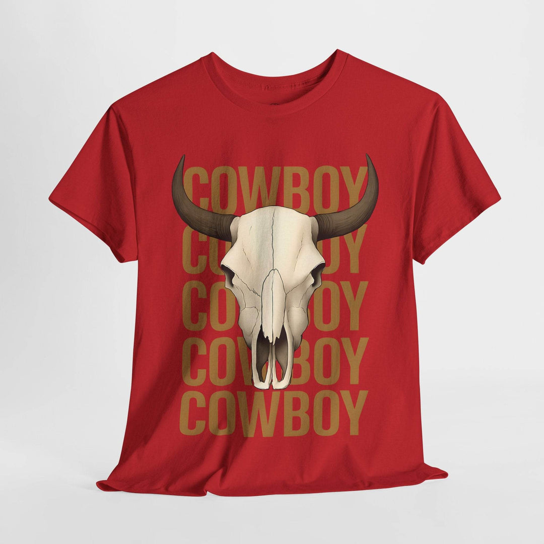 Bold Cowboy Skull Shirt - Edgy Western Tee - Gutsy Garb