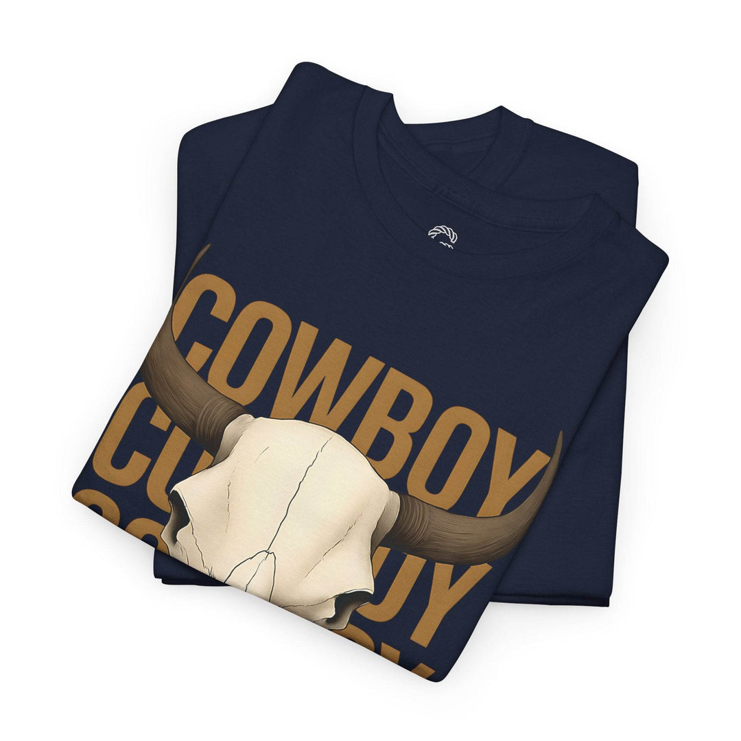 Bold Cowboy Skull Shirt - Edgy Western Tee - Gutsy Garb